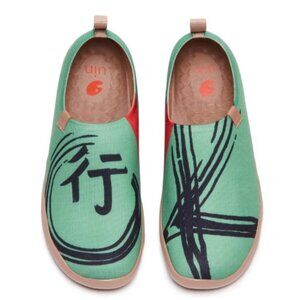 UIN Size 10 Slip On Shoes Knitted Upper Loafers You can do it